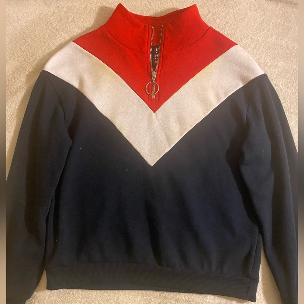 Women’s Geometric Zip-up Sweater